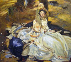 John Singer Sargent, The Pink Dress, Painting on canvas