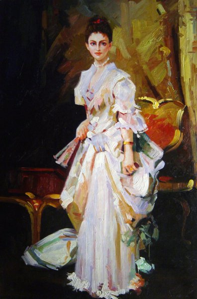 The Portrait Of Mrs. Henry White. The painting by John Singer Sargent