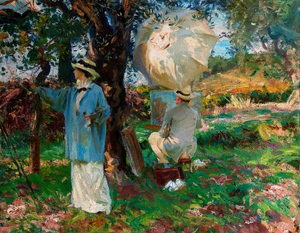 John Singer Sargent, The Sketchers, Painting on canvas