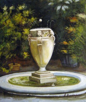 John Singer Sargent, Vase Fountain, Pocantico, Painting on canvas