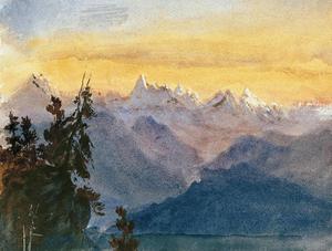 John Singer Sargent, View from Mount Pilatus, Painting on canvas