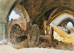 John Singer Sargent, Wheels in Vault, Painting on canvas