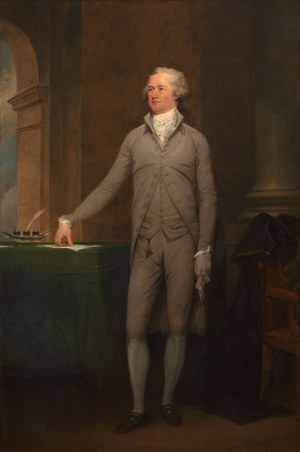 Famous paintings of Men: Alexander Hamilton 2