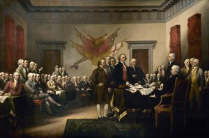 John Trumbull, Declaration of Independence, Painting on canvas