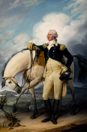 John Trumbull, Washington at Verplanck's Point, Painting on canvas