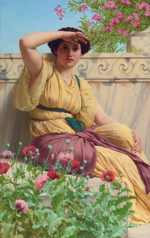 Reproduction oil paintings - John William Godward - A Tryst