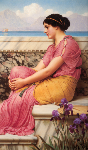 Reproduction oil paintings - John William Godward - Absence Makes the Heart Grow Fonder