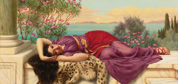 Dolce Far Niente 1. The painting by John William Godward