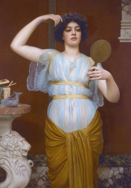 Lone. The painting by John William Godward