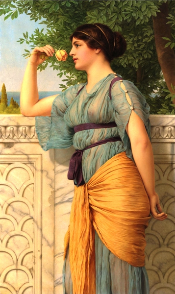 Memories. The painting by John William Godward