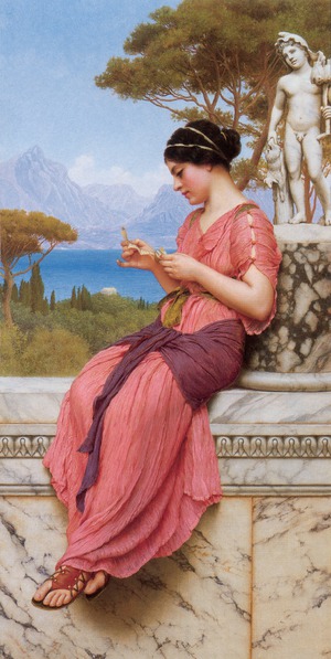 John William Godward, The Love Letter, Painting on canvas