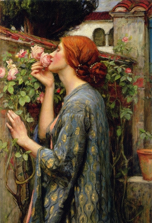 John William Waterhouse, A Soul of the Rose, Painting on canvas