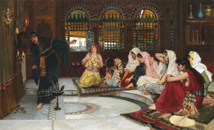 Reproduction oil paintings - John William Waterhouse - Consulting the Oracle