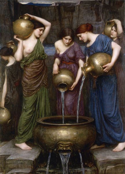 Danaides. The painting by John William Waterhouse