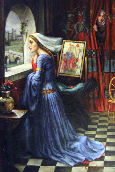 Fair Rosamund. The painting by John William Waterhouse