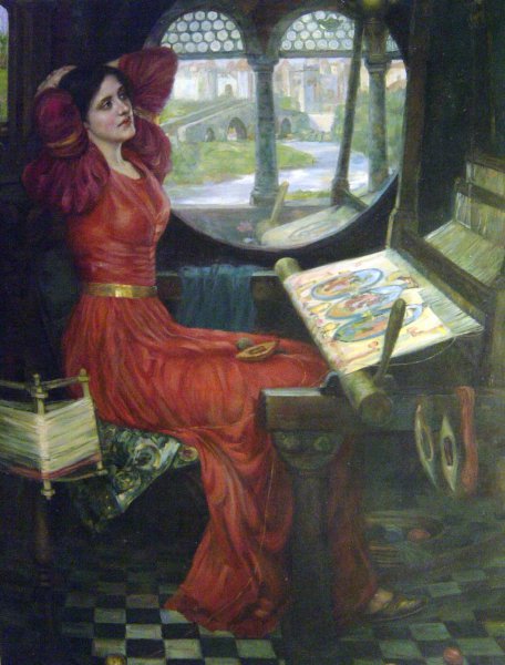 I'm Half Sick Of Shadows, Said The Lady Of Shalott. The painting by John William Waterhouse