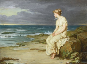 John William Waterhouse, Miranda, Painting on canvas