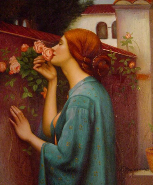 My Sweet Rose. The painting by John William Waterhouse