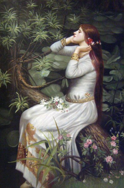 Ophelia. The painting by John William Waterhouse