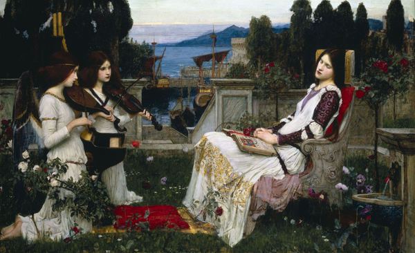 Saint Cecilia. The painting by John William Waterhouse