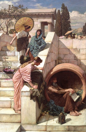 John William Waterhouse, The Diogenes, Painting on canvas