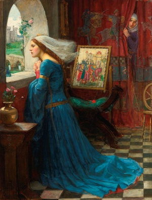 John William Waterhouse, The Fair Rosamund, Painting on canvas