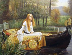 The Lady Of Shallot, John William Waterhouse, Art Paintings
