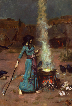 John William Waterhouse, The Magic Circle , Painting on canvas