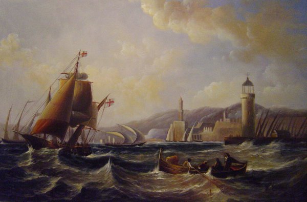 Genoa. The painting by John Wilson Carmichael