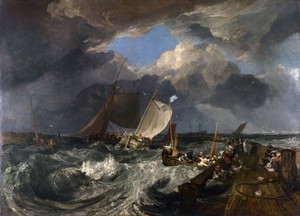 Joseph Mallard William Turner, Calais Pier, Painting on canvas