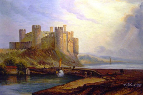 Conway Castle. The painting by Joseph Mallard William Turner