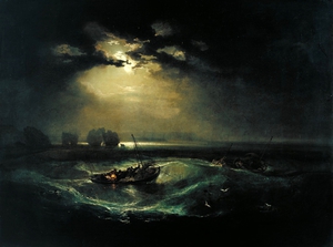 Joseph Mallard William Turner, Fishermen at Sea, Art Reproduction