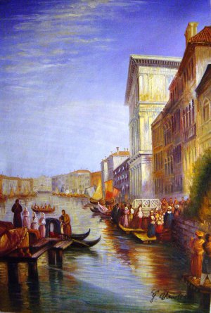 The Grand Canal In Venice, Joseph Mallard William Turner, Art Paintings