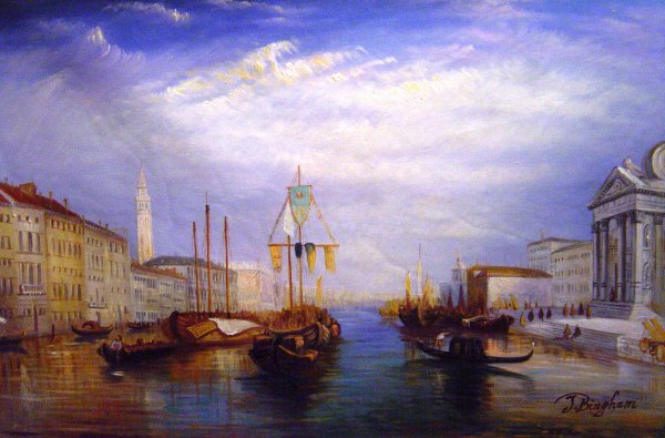 The Grand Canal - Venice. The painting by Joseph Mallard William Turner
