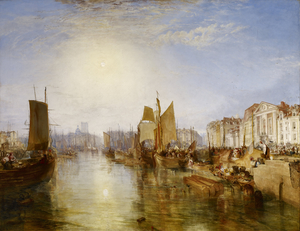 Joseph Mallard William Turner, The Harbor of Dieppe, Painting on canvas