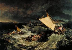 Joseph Mallard William Turner, The Shipwreck, Painting on canvas