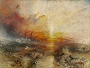Joseph Mallard William Turner, The Slave Ship, Painting on canvas