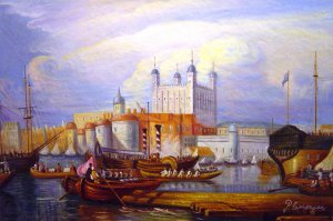 Joseph Mallard William Turner, The Tower Of London, Painting on canvas