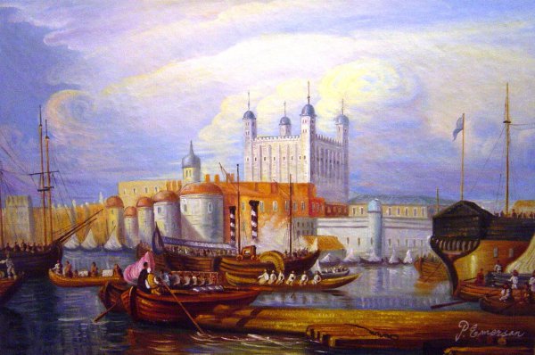 The Tower Of London. The painting by Joseph Mallard William Turner