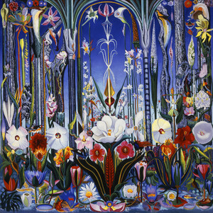 Joseph Stella, Flowers, Italy, Painting on canvas
