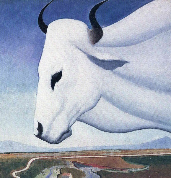The Ox. The painting by Joseph Stella