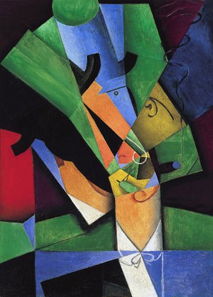 Famous paintings of Abstract: A Smoker (Frank Haviland)