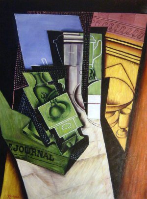 Juan Gris, Breakfast, Painting on canvas