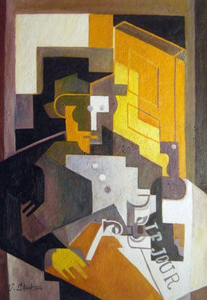 Juan Gris, Man From Touraine, Painting on canvas