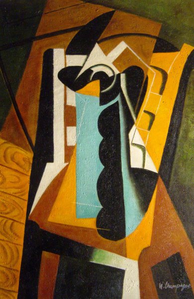 Still Life On A Chair. The painting by Juan Gris