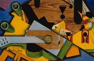 Juan Gris, Still Life with a Guitar, Painting on canvas