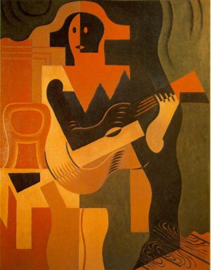 Juan Gris, The Harlequin with a Guitar, Painting on canvas