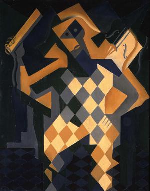 Juan Gris, The Harlequin with a Violin, Painting on canvas