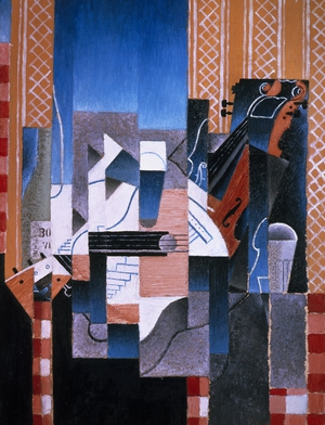 Juan Gris, Violin and Guitar 2, Painting on canvas