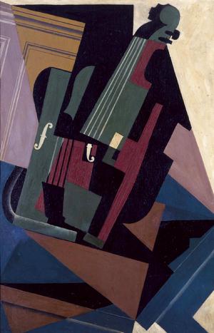 Juan Gris, Violin, Painting on canvas